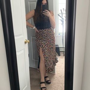 Lulus floral skirt